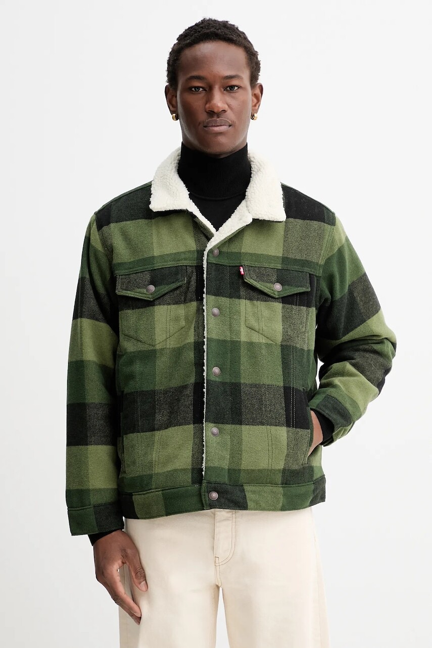 Bunda Levi's zelená farba, zimná, A6030