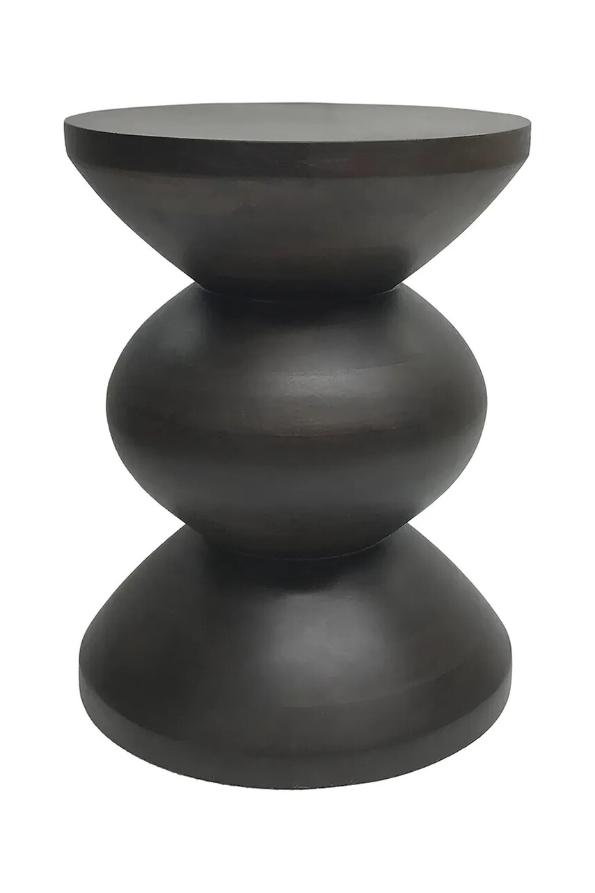 Stolík Leitmotiv Destello 35 x 45 cm čierna farba