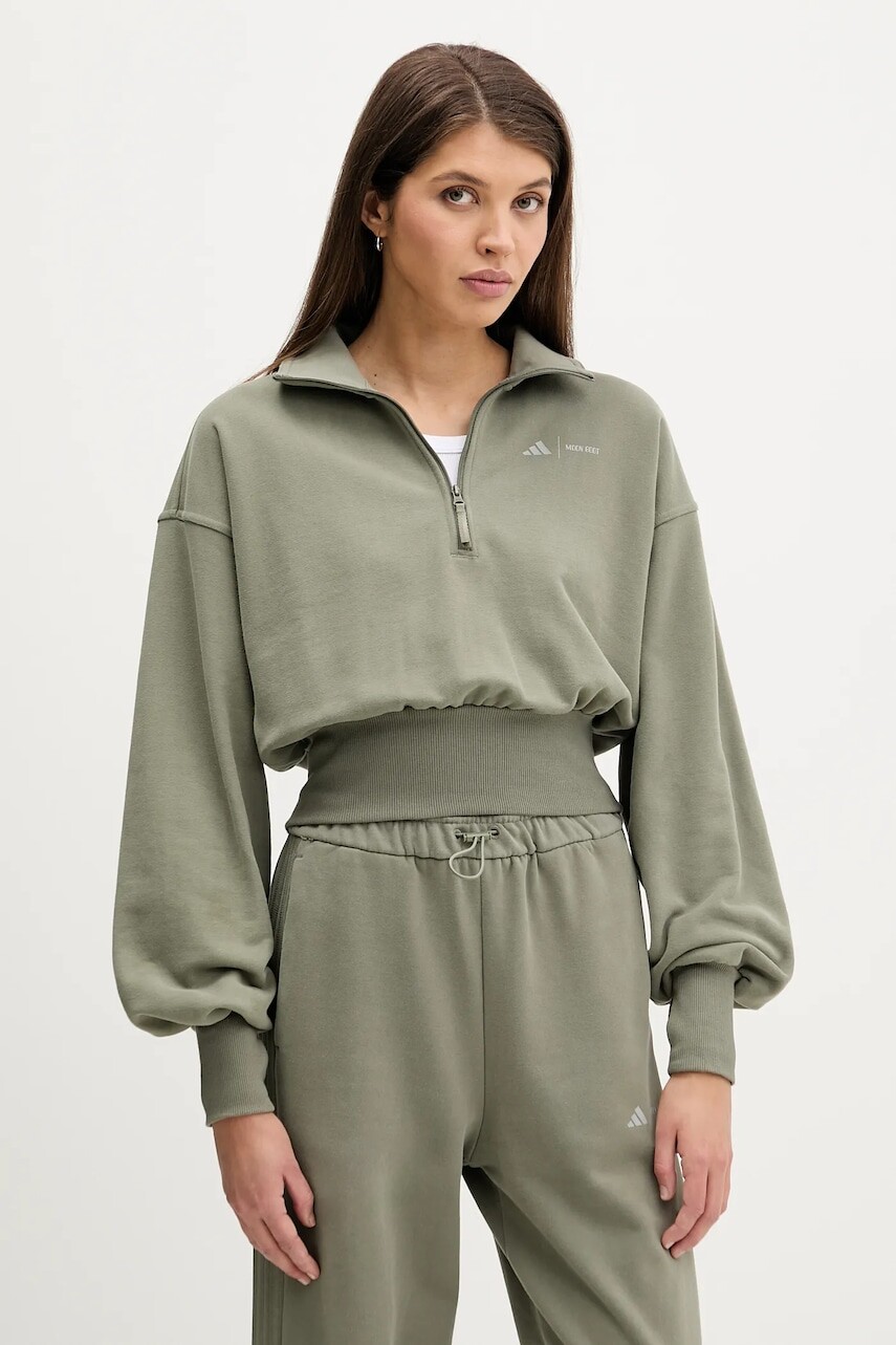 Bavlnená mikina adidas adidas x Moon Boot zelená farba, s potlačou, JM1101