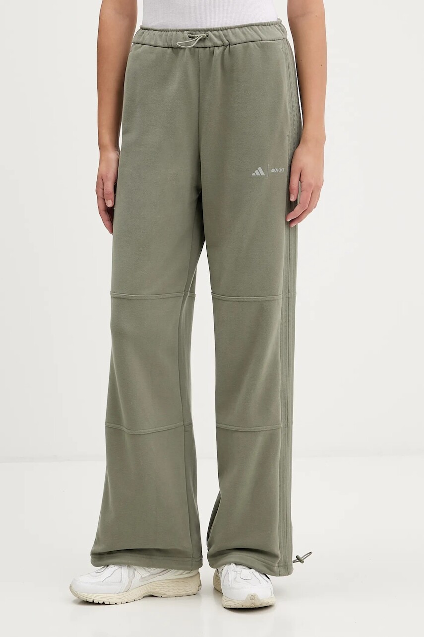 Bavlnené tepláky adidas adidas x Moon Boot zelená farba, jednofarebné, JM1099