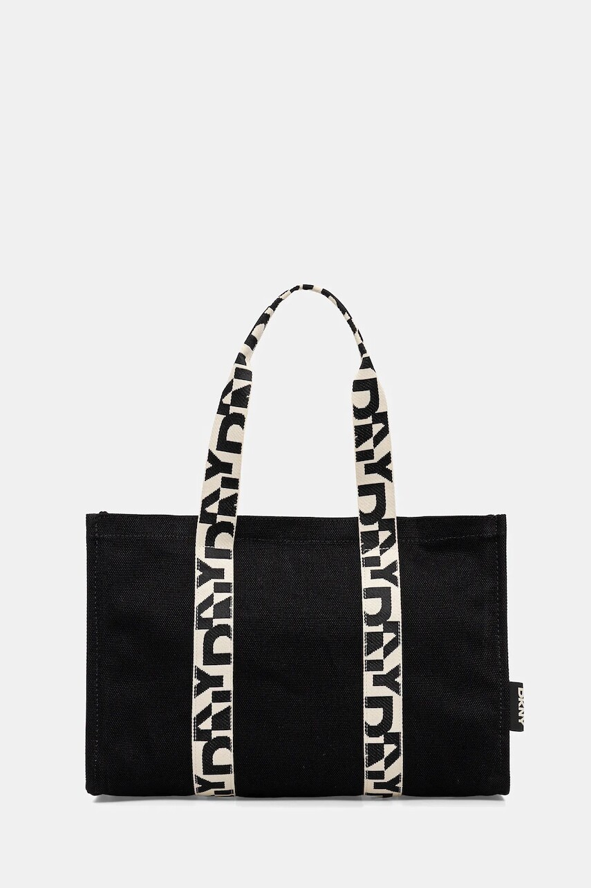 Bavlnená taška Dkny čierna farba, R54AGO39