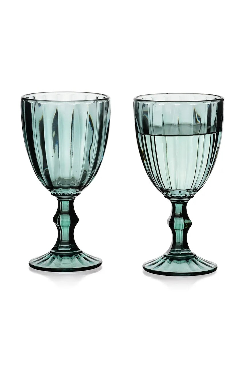 Sada pohárov Affek Design Elise 320 ml 4-pak zelená farba