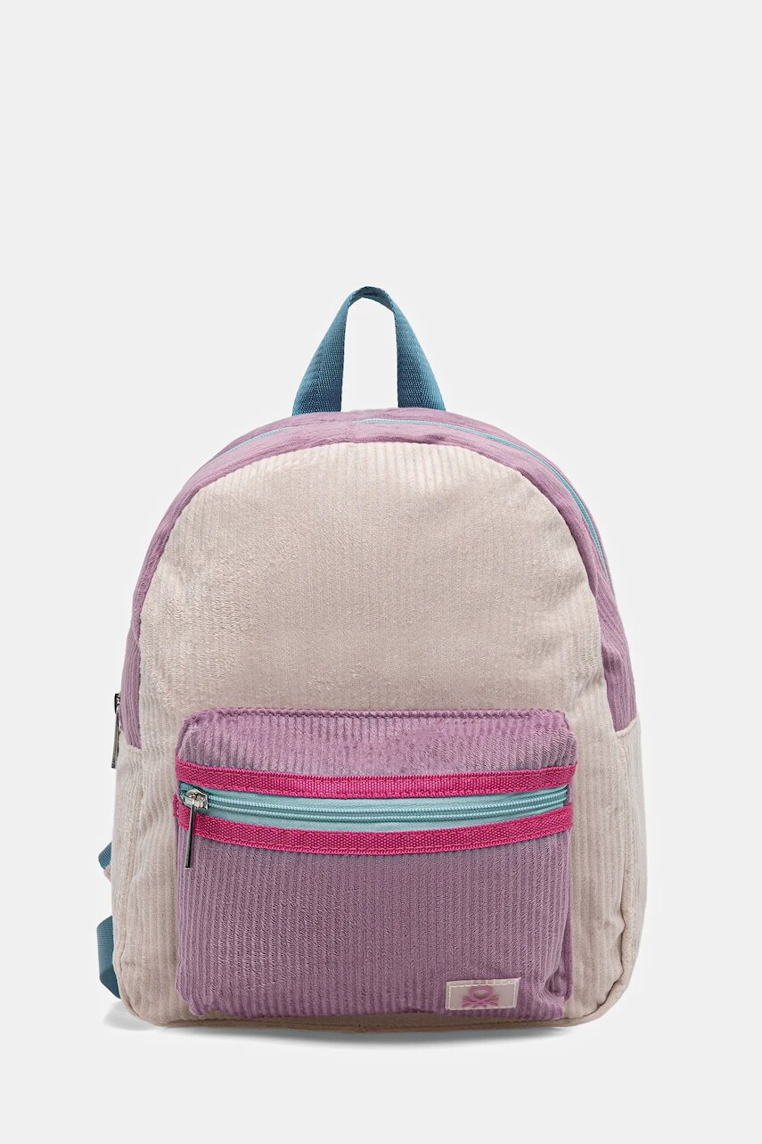 Detský ruksak United Colors of Benetton béžová farba, malý, vzorovaná, 6Z0RCY02D