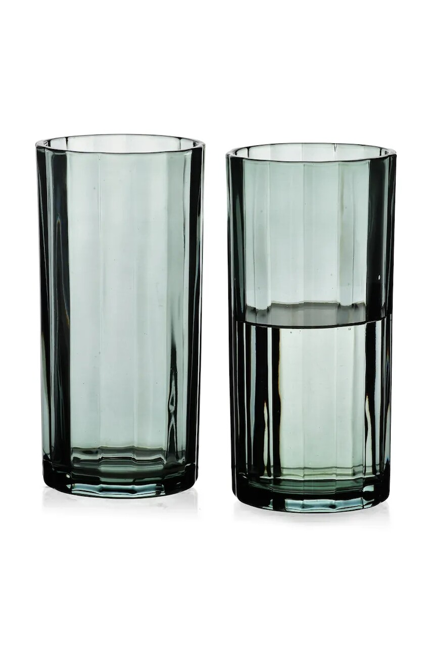 Sada pohárov Affek Design Elise 360 ml 4-pak zelená farba