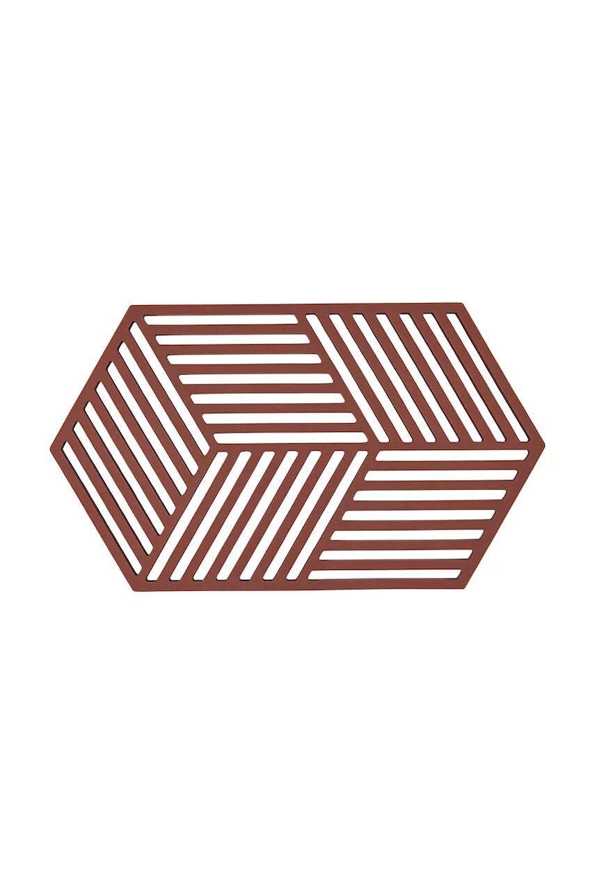 Podstavec na hrejivý jedlá Zone Denmark Hexagon 24 x 14 cm bordová farba