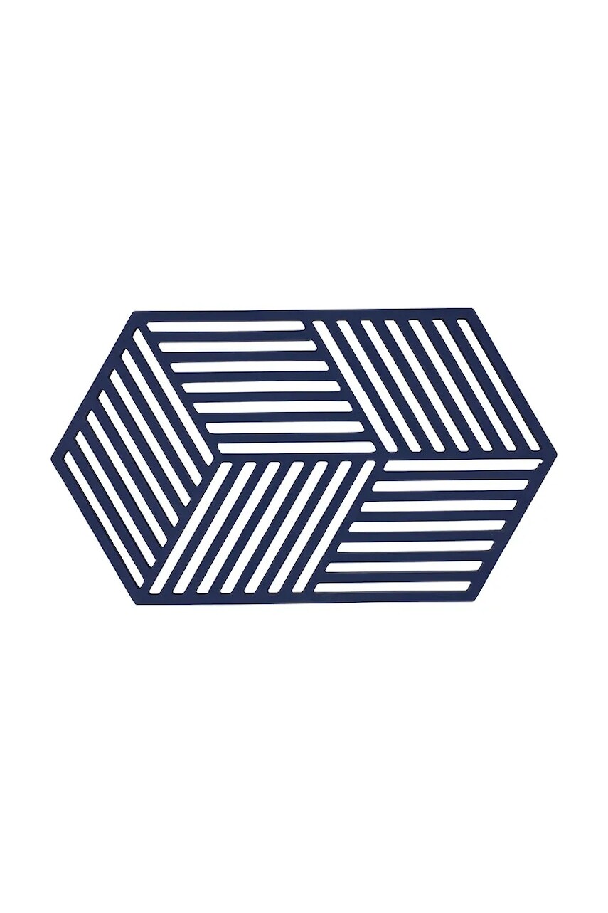 Podstavec na hrejivý jedlá Zone Denmark Hexagon 24 x 14 cm tmavomodrá farba