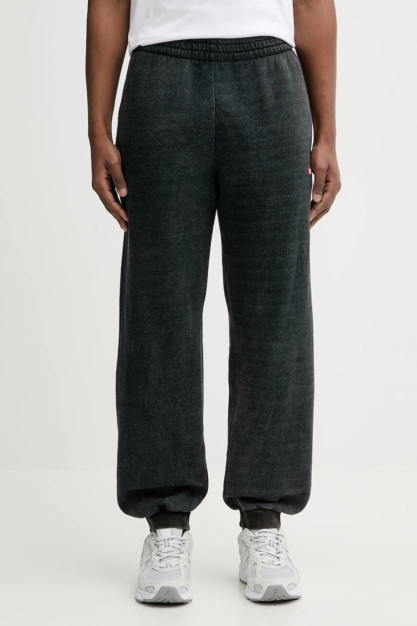 Tepláky Diesel P-MARKY-CUFF čierna farba, melanžové, A18652.0AGBZ