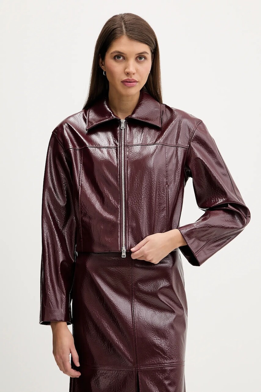 Bunda HUGO Acendi-1 bordová farba, prechodná, 50552967