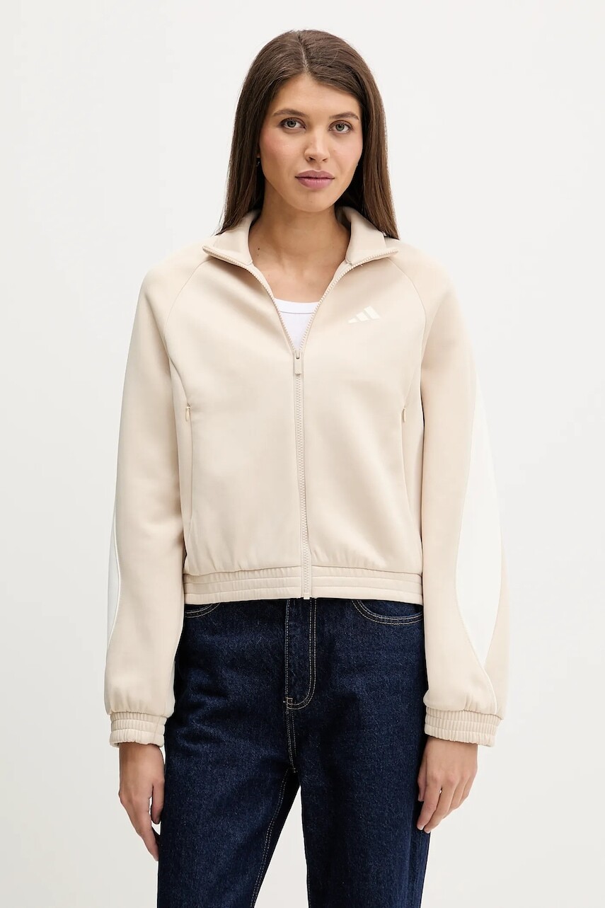 Mikina adidas Stadium béžová farba, s potlačou, KB4946