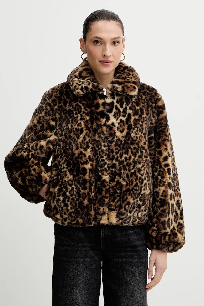 Bunda Levi's hnedá farba, prechodná, oversize, 0050B