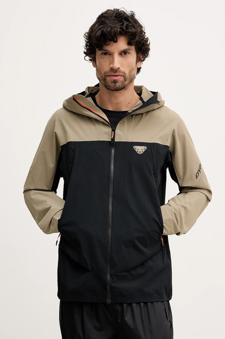 Turistická bunda Dynafit Ridge DST hnedá farba, 08.0000071864