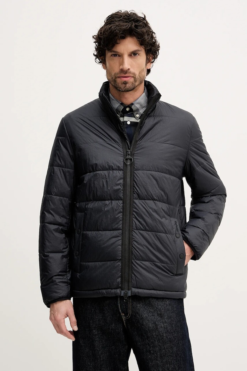 Bunda Barbour čierna farba, zimná, MQU1884