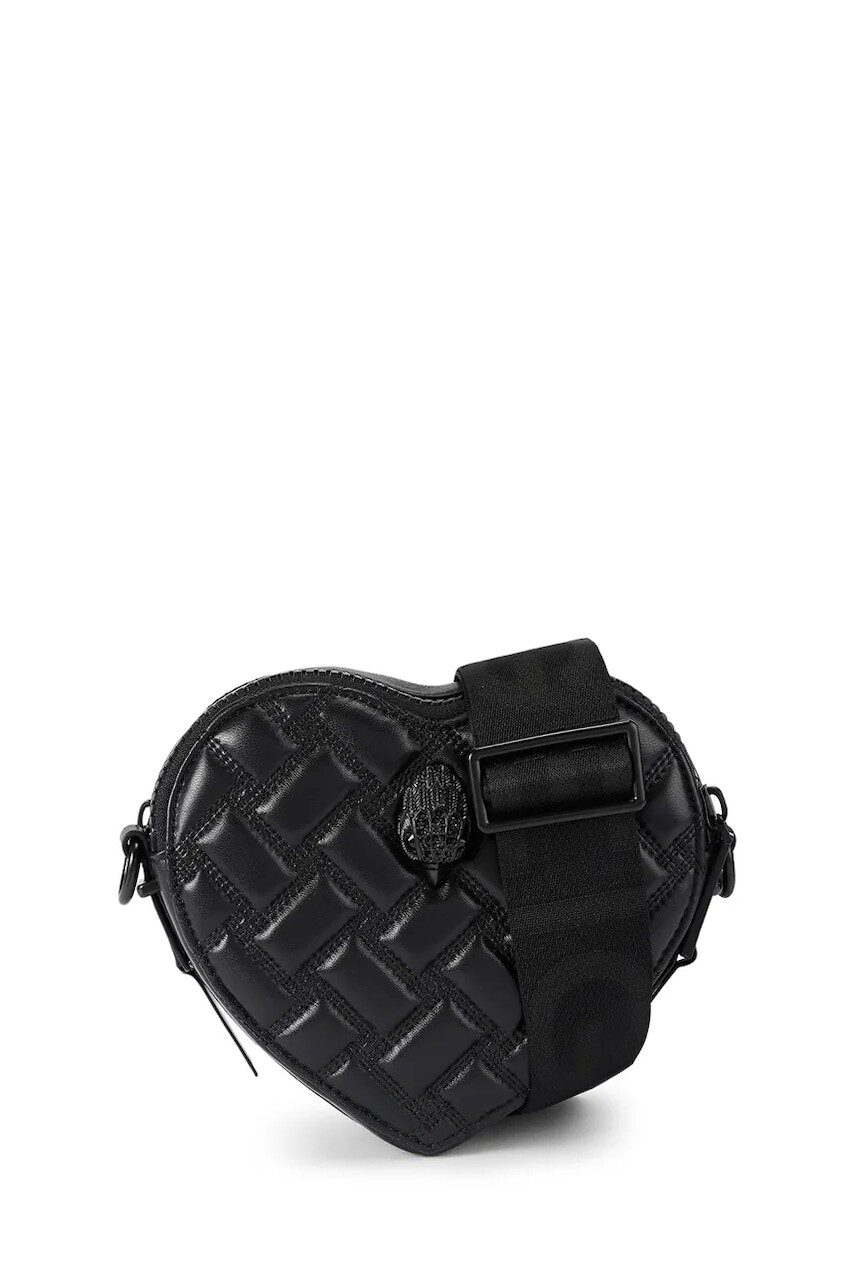 Kožená kabelka Kurt Geiger London Kensington čierna farba, 5391100109