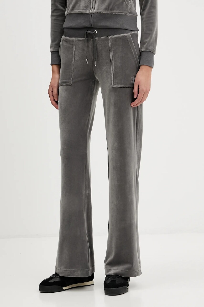 Tepláky Juicy Couture Layla šedá farba, jednofarebné, JCSEBJ001