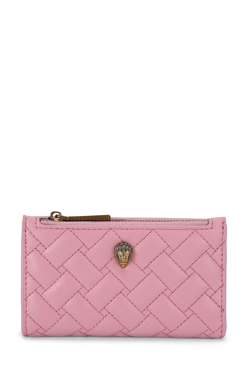 Kožená peňaženka Kurt Geiger London Kensington ružová farba, 4703998109