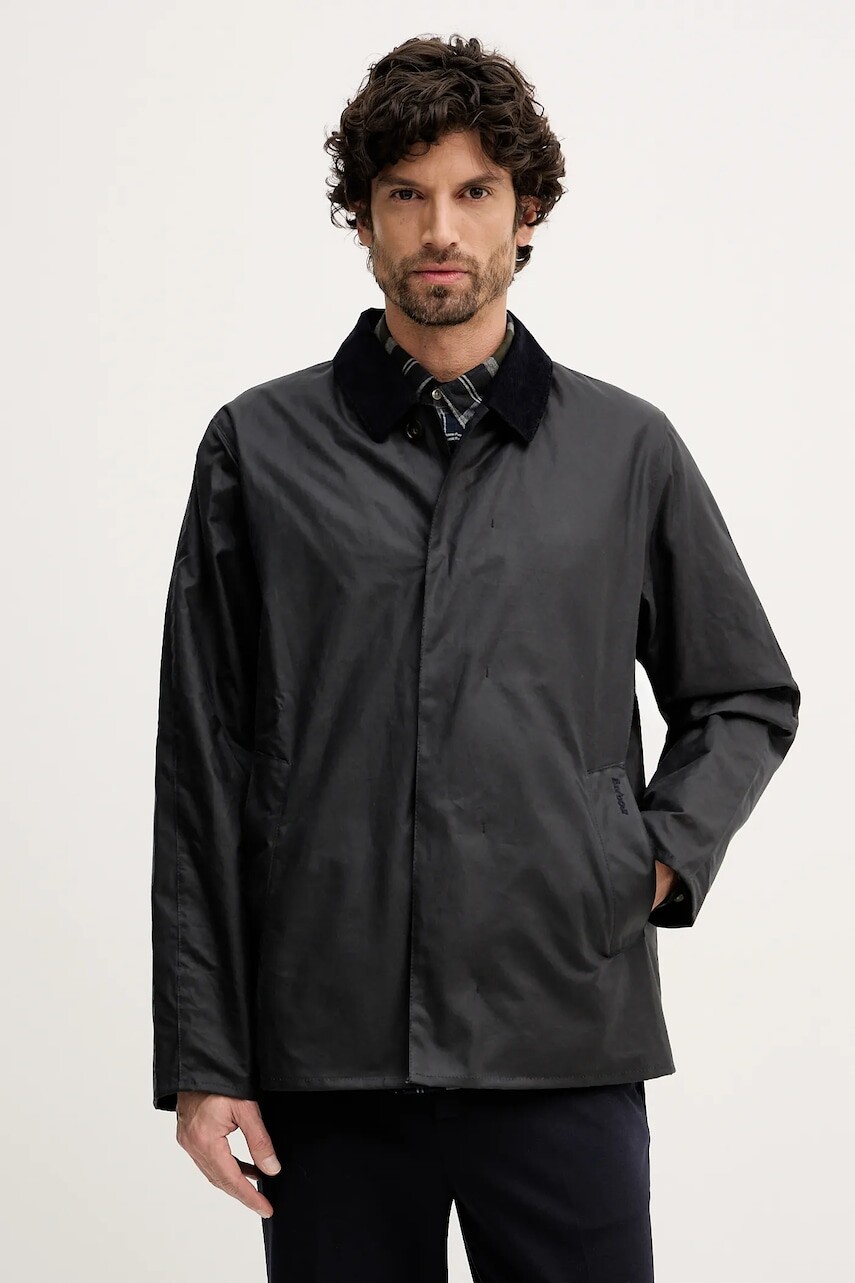 Bavlnená bunda Barbour Lorden tmavomodrá farba, prechodná, MWX2526