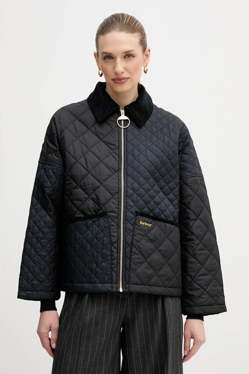 Bunda Barbour Danby tmavomodrá farba, prechodná, LQU1881
