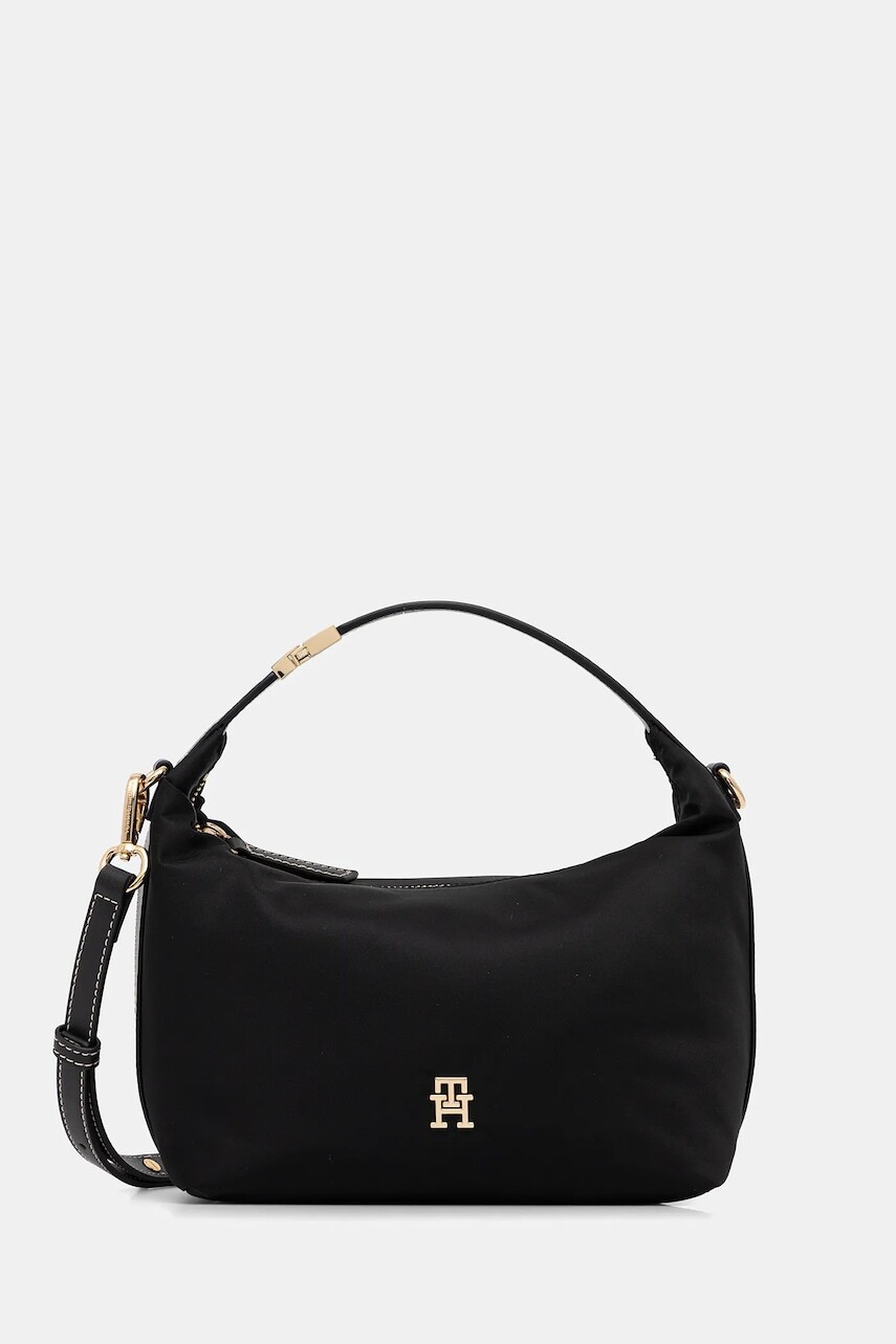 Kabelka Tommy Hilfiger čierna farba, AW0AW18164