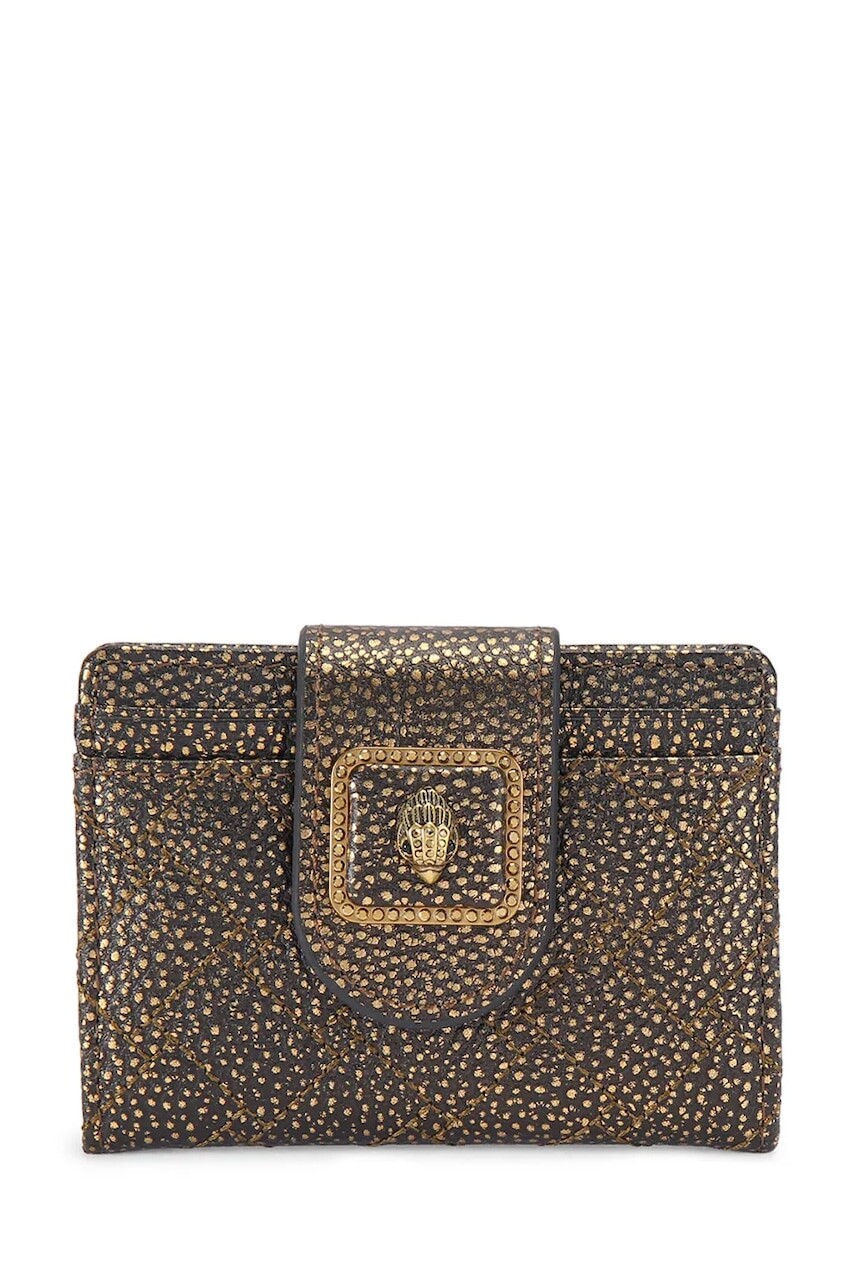 Kožené puzdro na karty Kurt Geiger London Pimlico hnedá farba, 5371260109