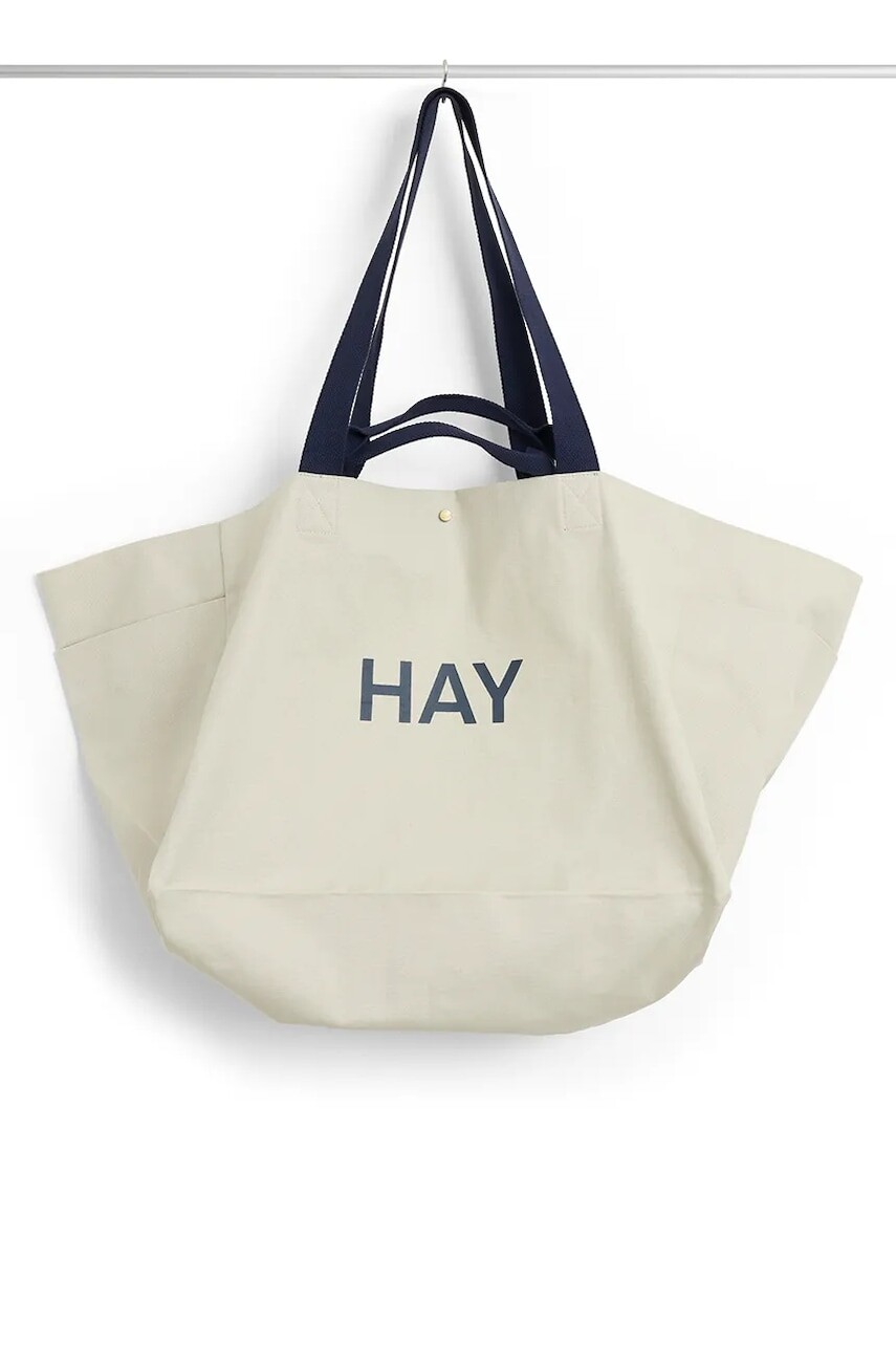 Taška HAY Weekend Bag L/38 x 53 x 37 cm šedá farba