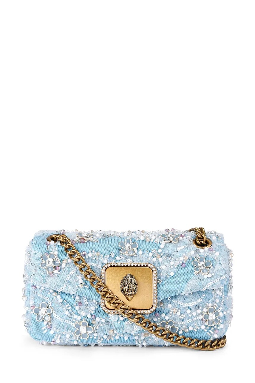 Kabelka Kurt Geiger London Pimlico modrá farba, 5377886779