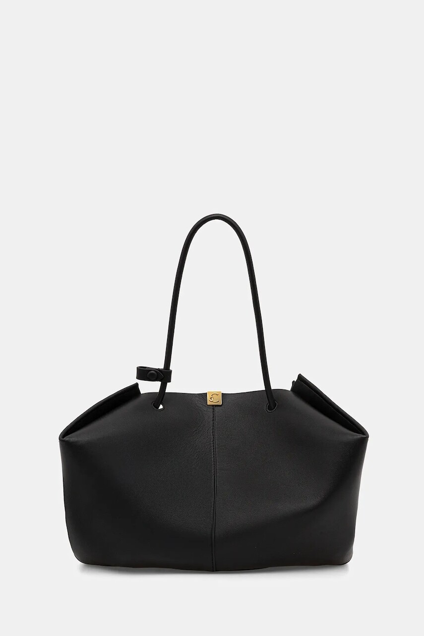 Kožená kabelka Coccinelle Kamy čierna farba, E1 U2L 11 02 01