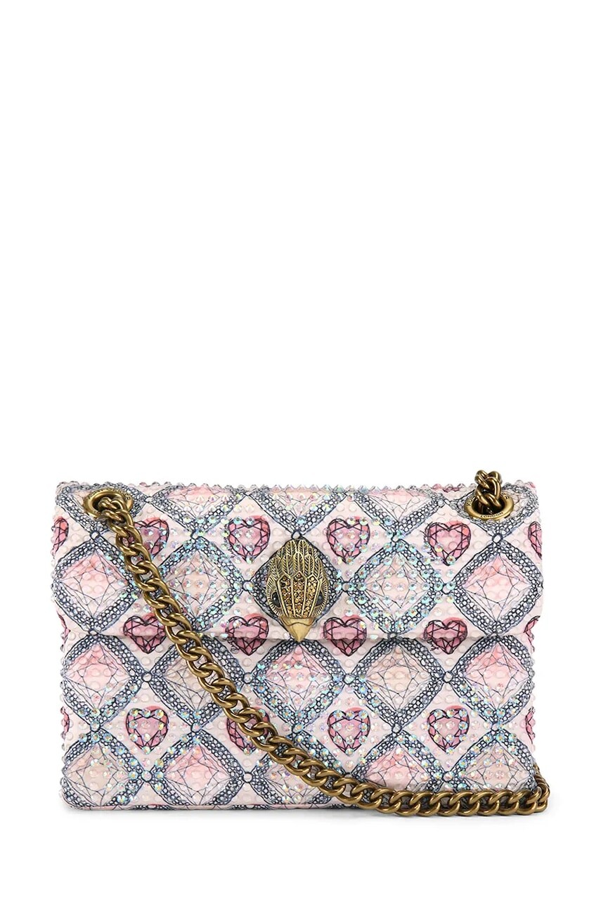 Kabelka Kurt Geiger London Kensington béžová farba, 5018143609