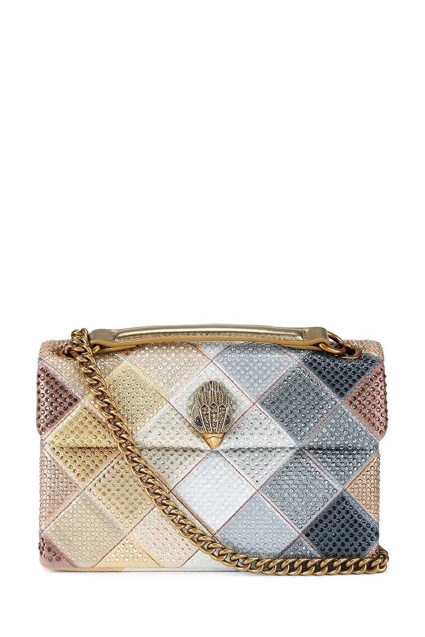 Kabelka Kurt Geiger London Kensington šedá farba, 5375465609