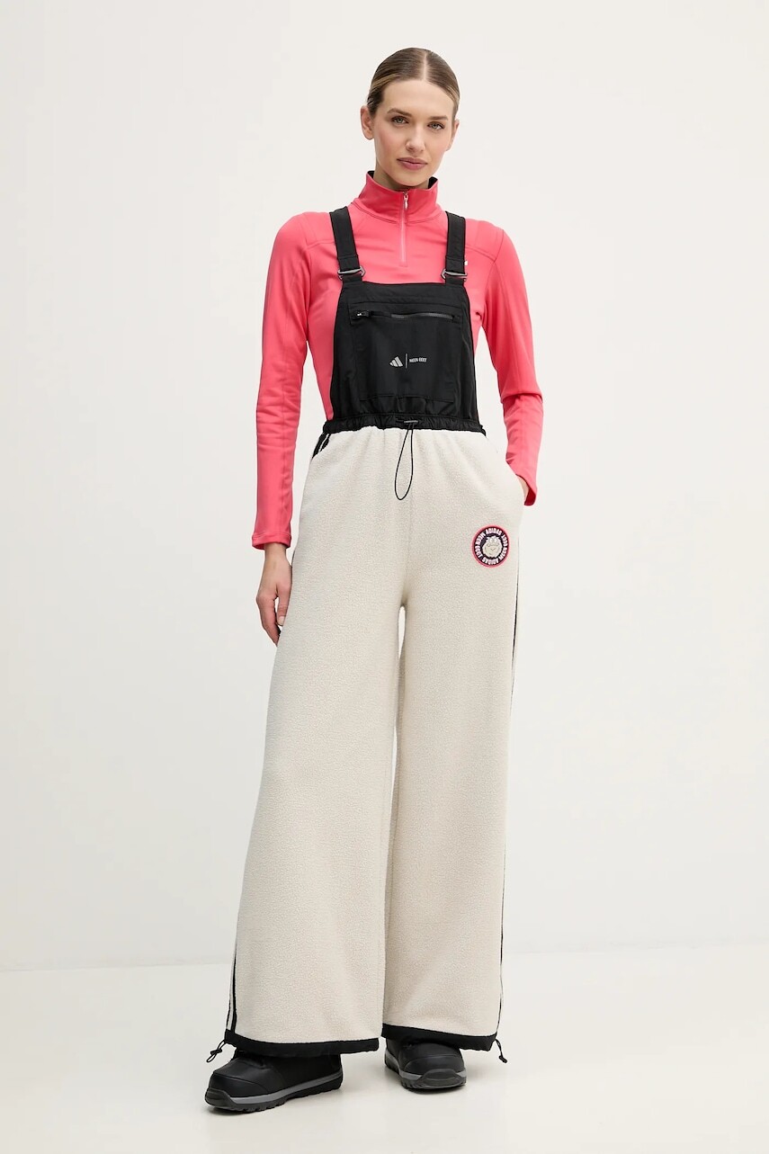 Lyžiarske nohavice adidas adidas x Moon Boot béžová farba, JM1106