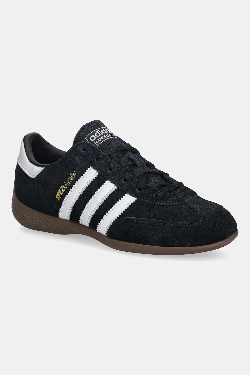 Semišové tenisky adidas Originals Handball Spezial Lo Pro čierna farba, KJ3629