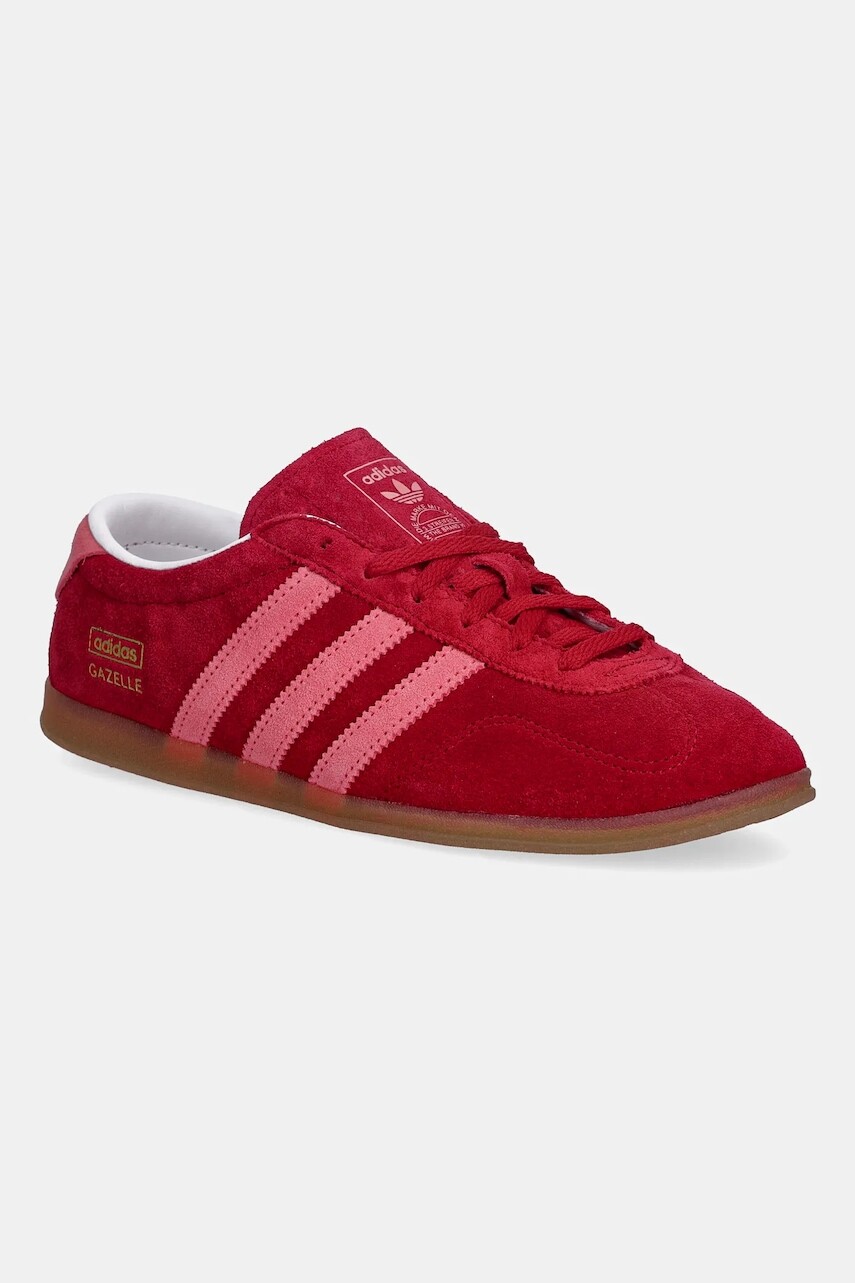 Semišové tenisky adidas Originals Gazelle LO Pro červená farba, IH6944