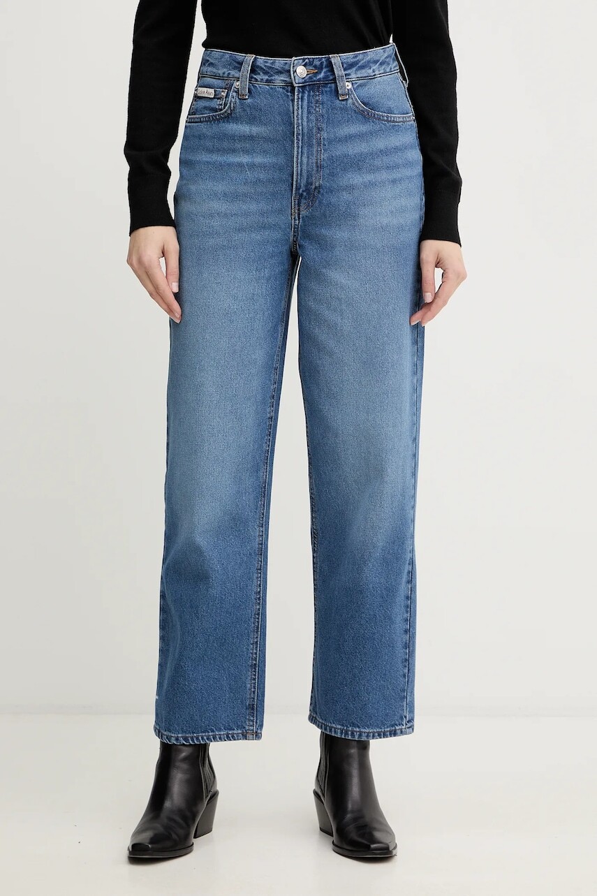 Rifle Calvin Klein Jeans vysoký pás, LV047E626G