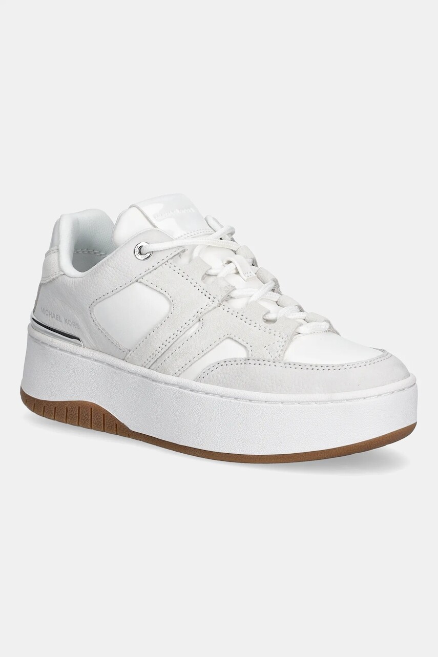 Tenisky MICHAEL Michael Kors Ryder Lace Up biela farba, 43R6RYFS3L.085