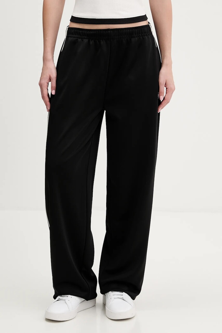 Tepláky Tommy Jeans čierna farba, jednofarebné, DW0DW22633