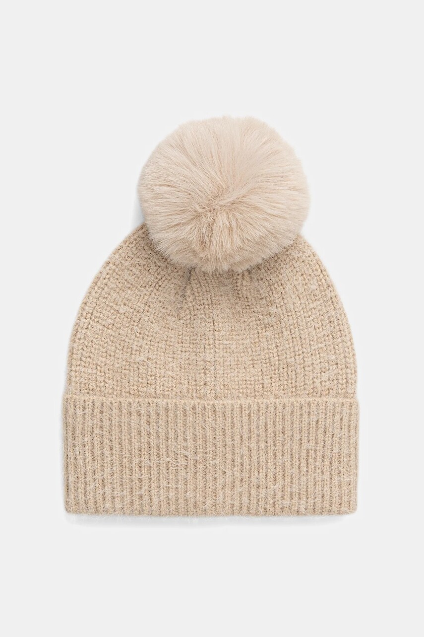 Čiapka Morgan béžová farba, 5BEIGE