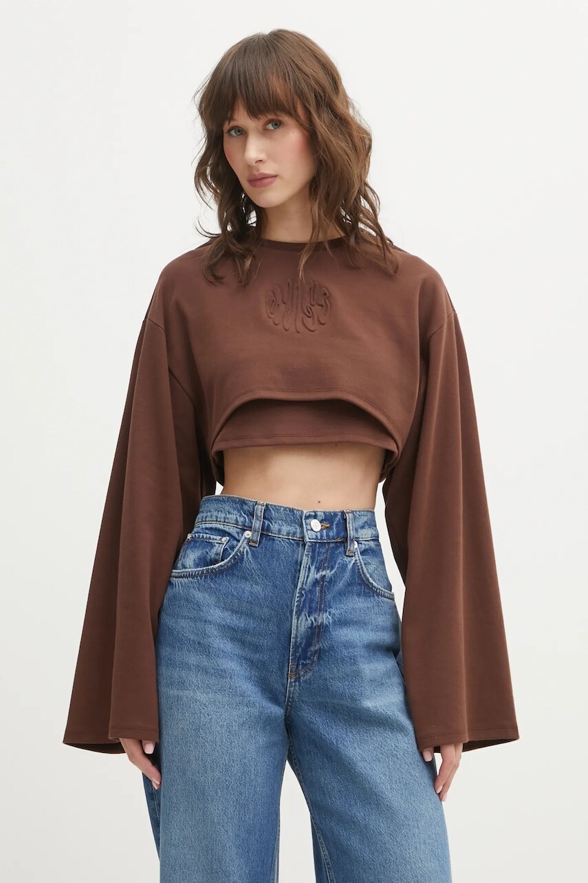 Mikina Hugo Blue Daleisy_B Daleisy_B hnedá farba, s nášivkou, 50553978