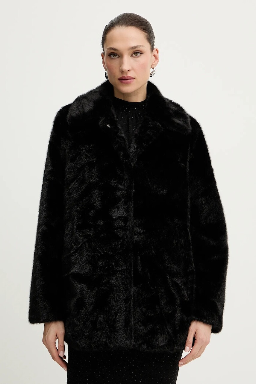 Kabát Morgan čierna farba, GOVIA