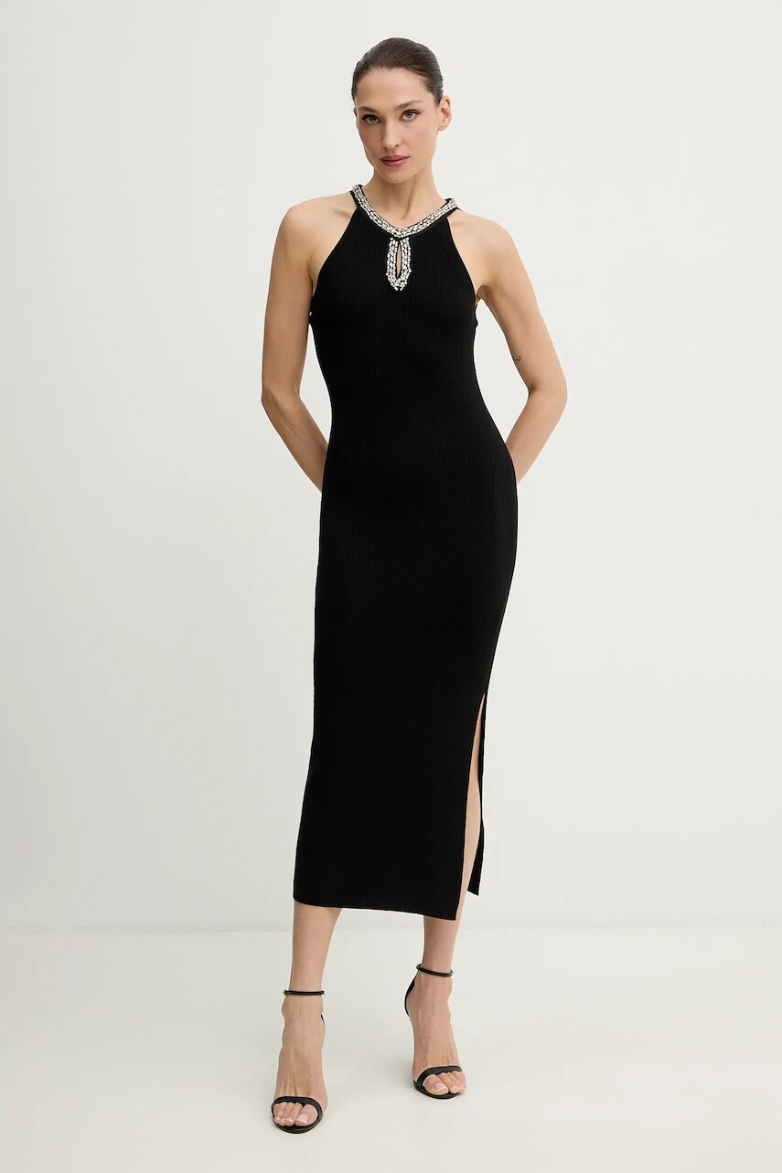 Šaty Morgan čierna farba, maxi, priliehavé, RMAHE