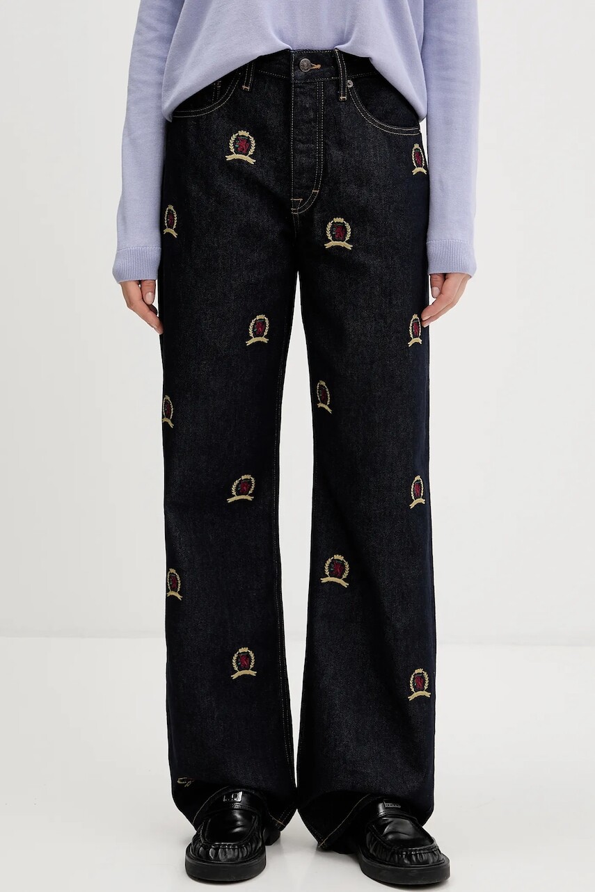 Rifle Tommy Jeans vysoký pás, DW0DW22728