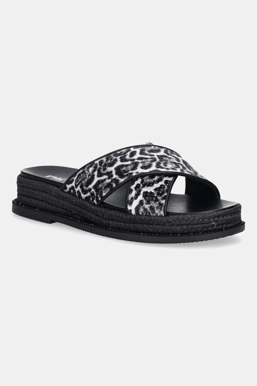 Šľapky Dkny Berris čierna farba, K1699064