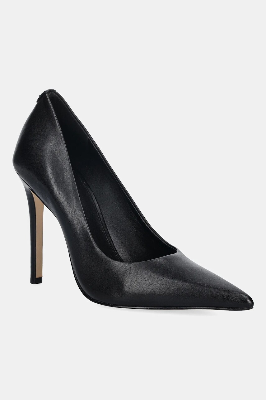 Kožené lodičky MICHAEL Michael Kors Elyse High Pump čierna farba, 40R6EYHP1L.001