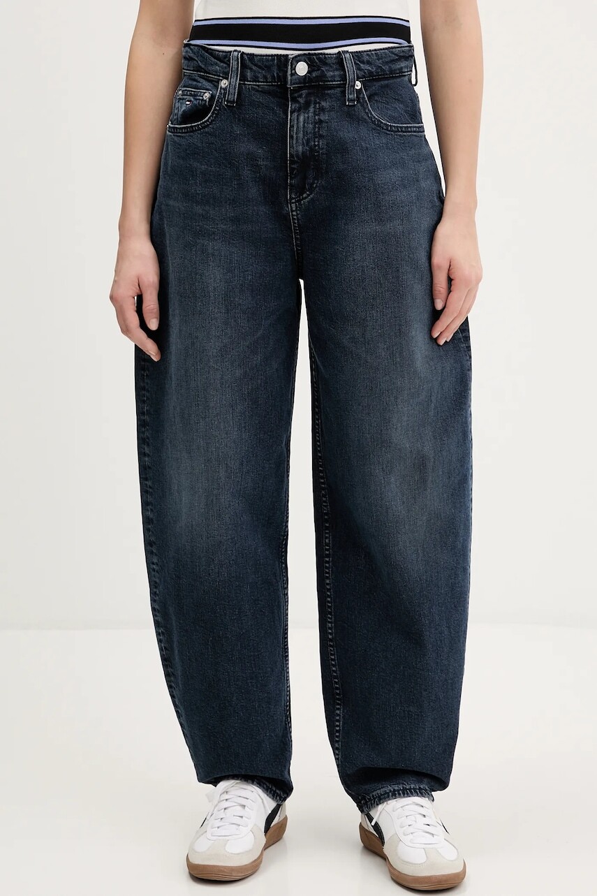 Rifle Tommy Jeans vysoký pás, DW0DW22621