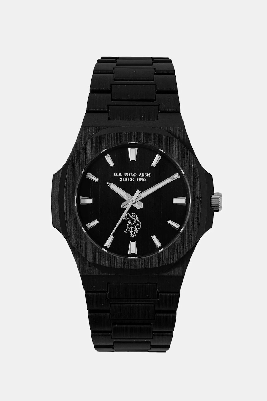 Hodinky U.S. Polo Assn. GABRIEL pánske, čierna farba, USP7294BK