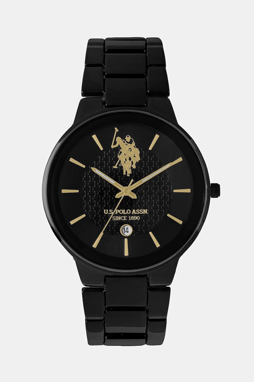 Hodinky U.S. Polo Assn. LOGAN pánske, čierna farba, USP4891YG