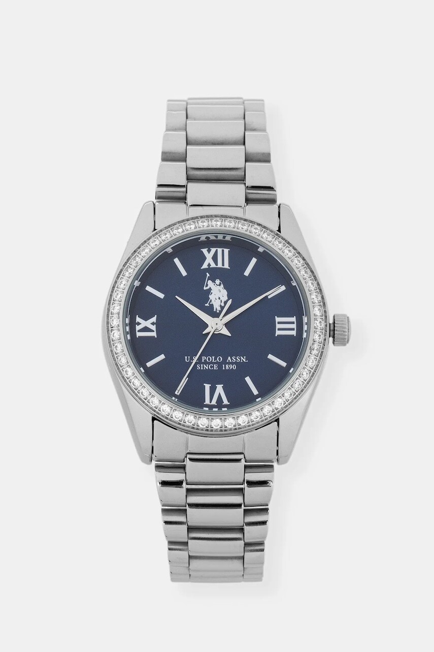 Hodinky U.S. Polo Assn. MELANIE dámske, strieborná farba, USP8460BL