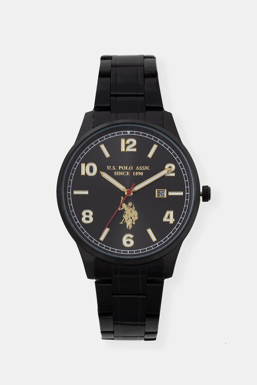 Hodinky U.S. Polo Assn. JACOB pánske, čierna farba, USP7198BK