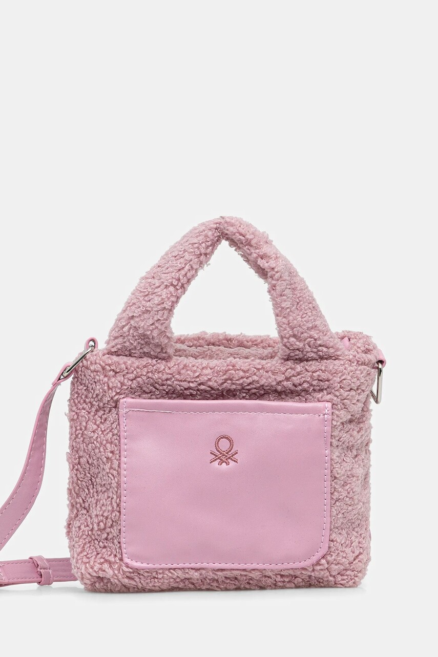 Detská kabelka United Colors of Benetton ružová farba, 67EECY02C