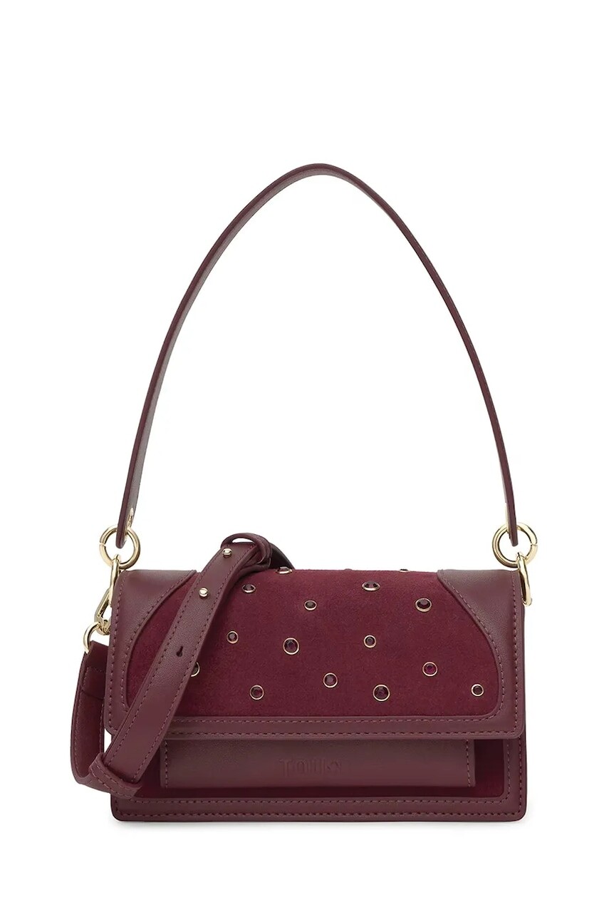 Kabelka Tous Bandolera bordová farba, 2002358521