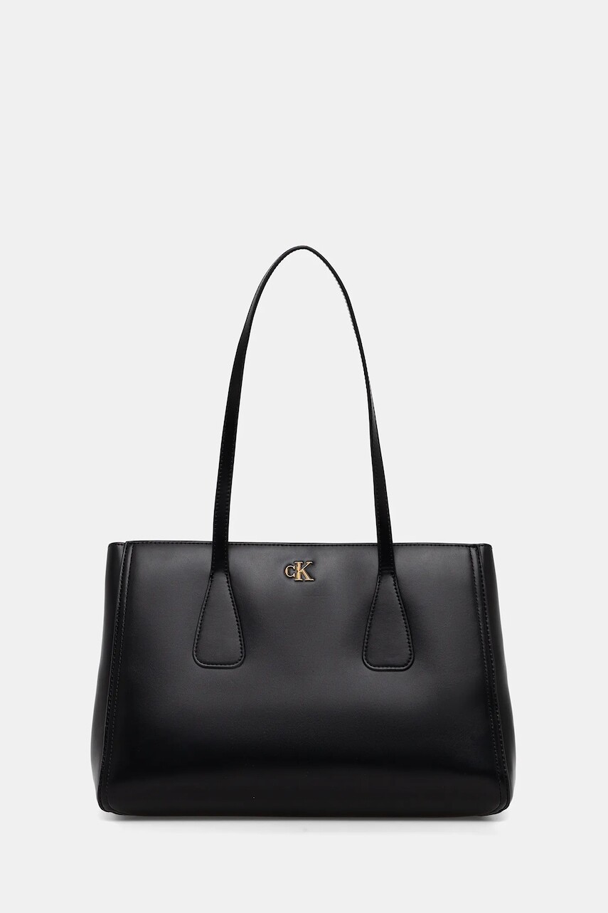 Kabelka Calvin Klein čierna farba, LV04F3442G