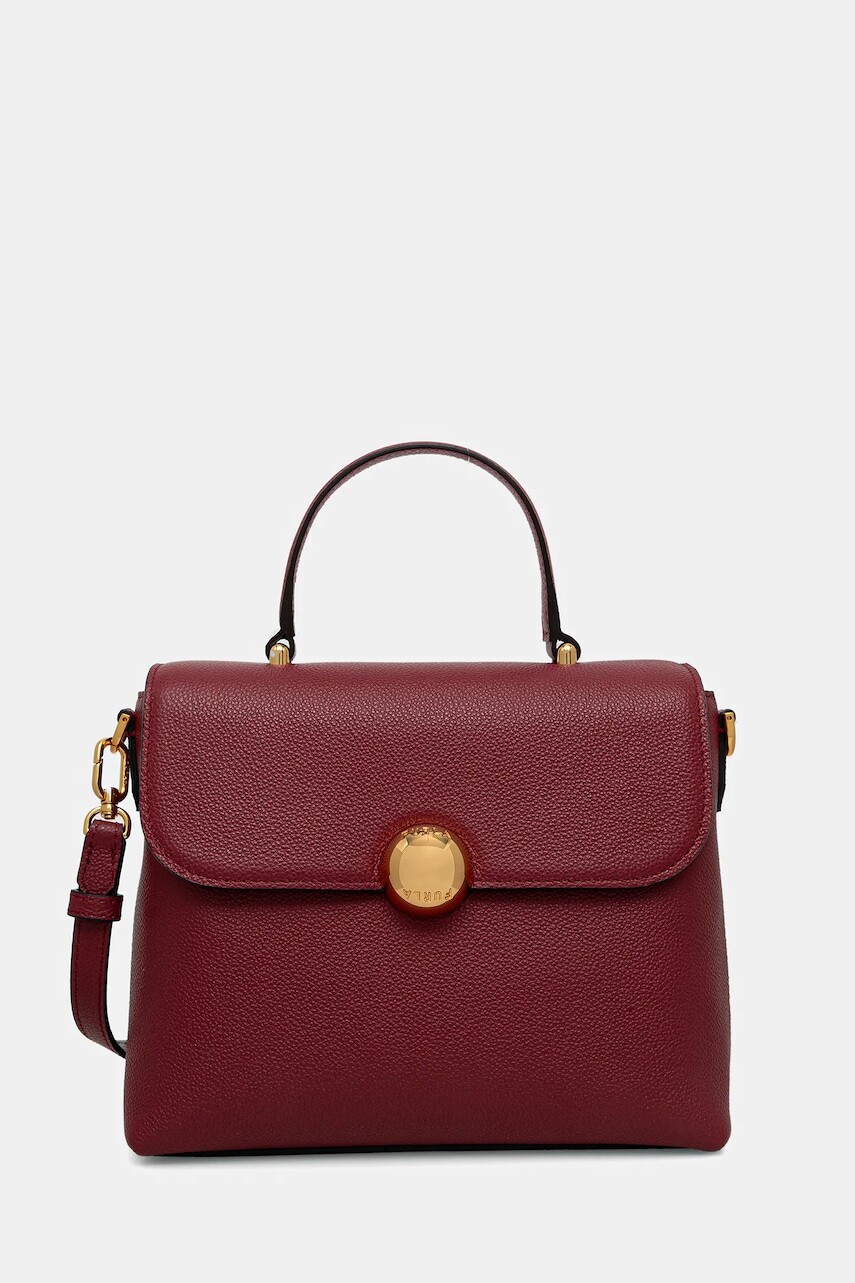 Kožená kabelka Furla Moonlight S červená farba, WB01882 BX3036 CGQ00